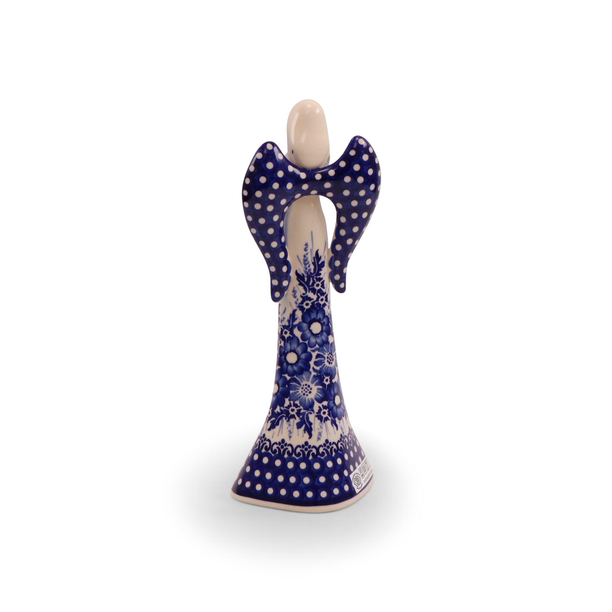 9.5" Angel.Pattern: Cobalt Lace