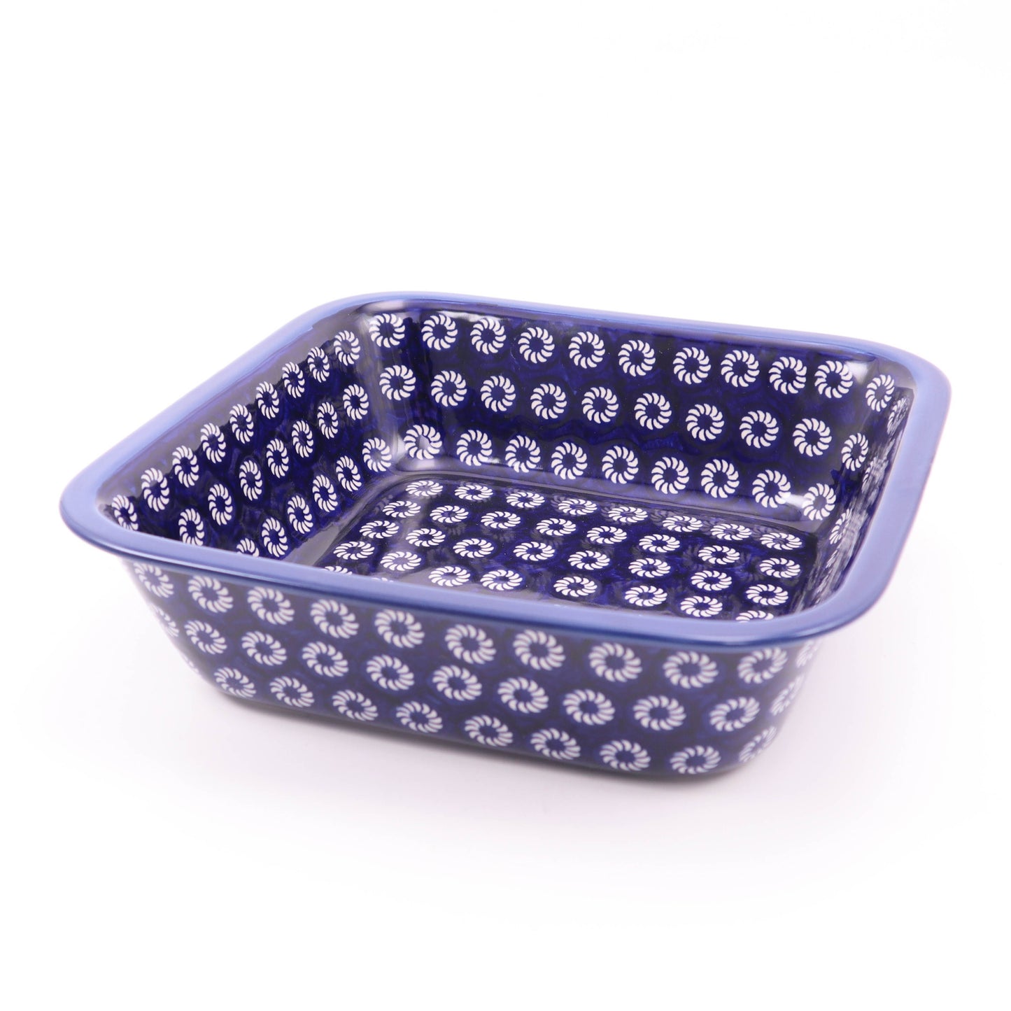 11.5" Square Baker. Pattern: Pinwheels