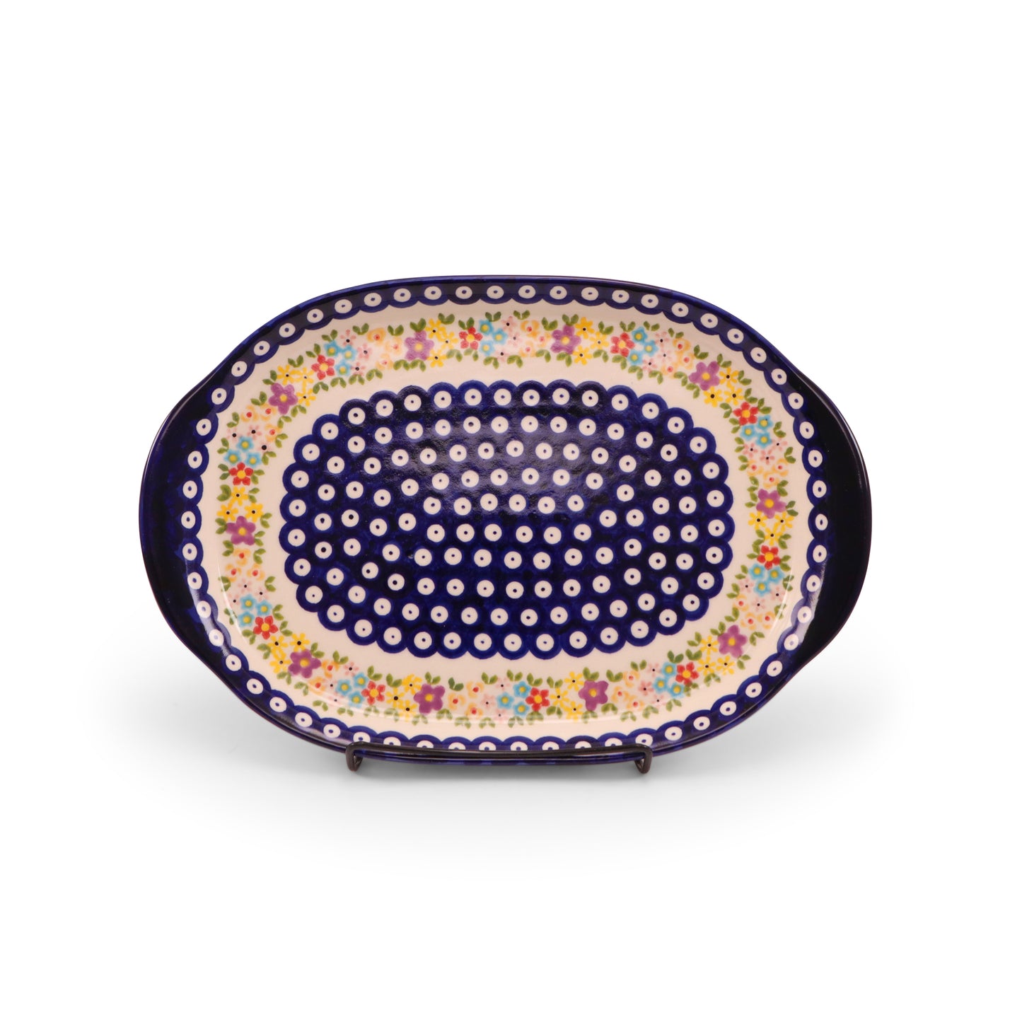 13"x9" Platter with Handles. Pattern: 0227