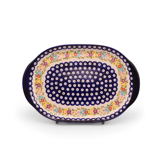 13"x9" Platter with Handles. Pattern: 0227