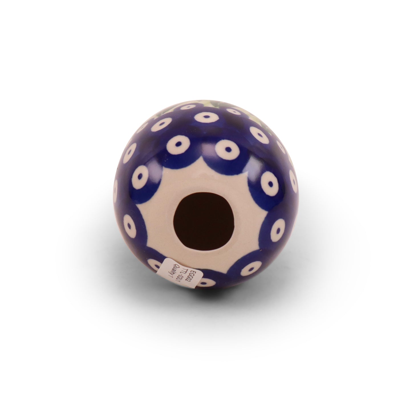 4" Egg Figurine. Pattern: Tulip Time