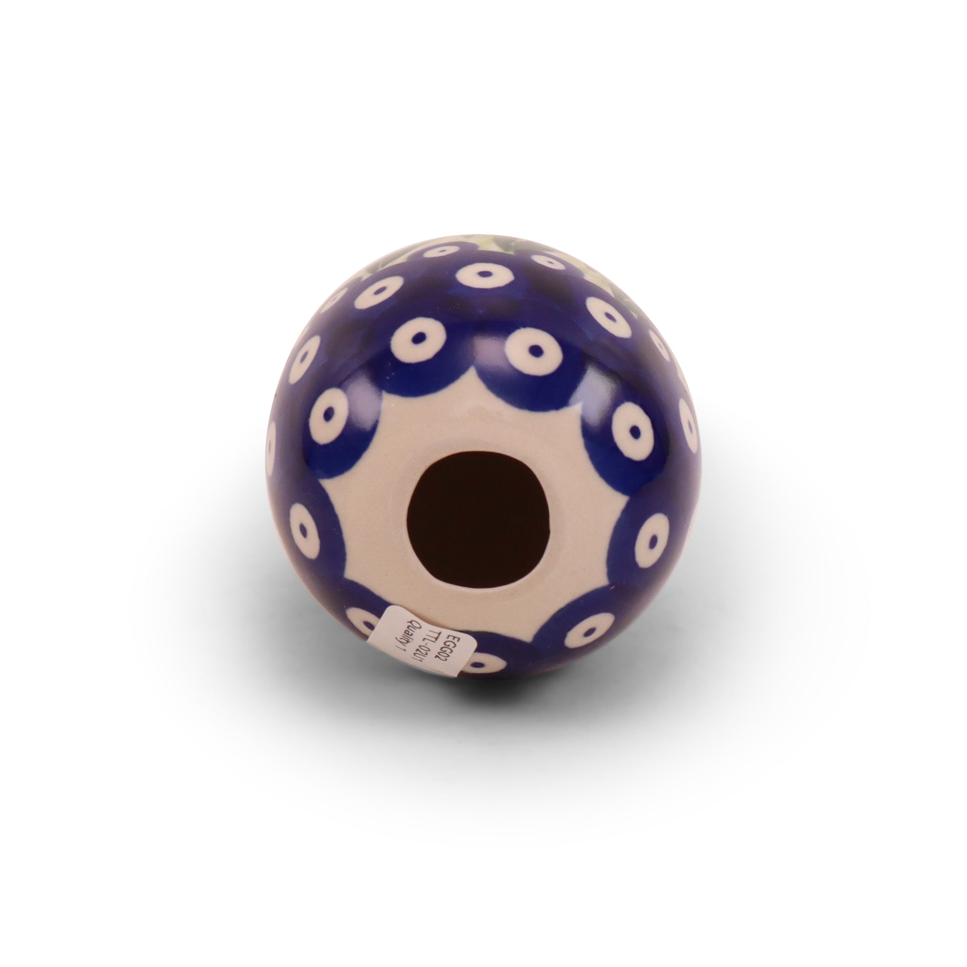 4" Egg Figurine. Pattern: Tulip Time