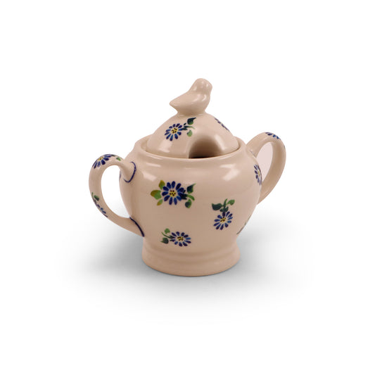 8oz Sugar Bowl. Pattern: Morning With Daisy A
