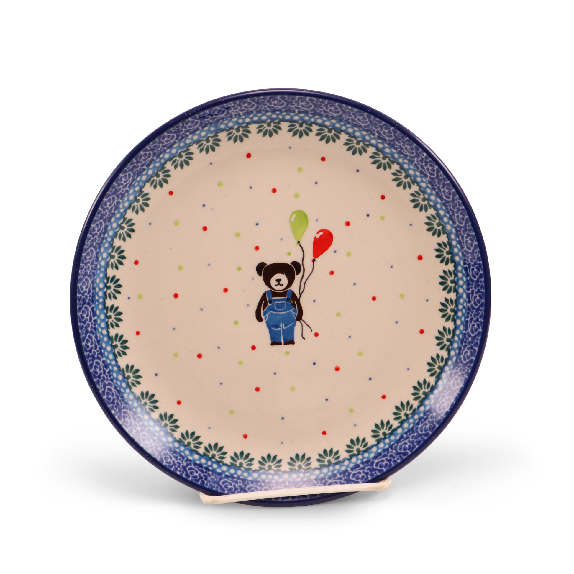 8" Dessert Plate. Pattern: Party Bear