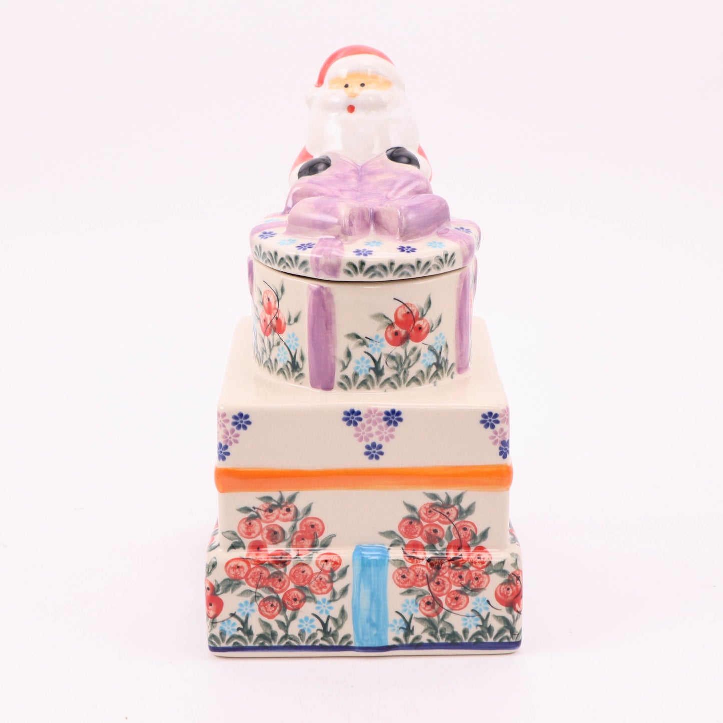5.5"x10 Santa's Gifts Cookie Jar .Pattern: Pattern B