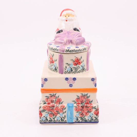 5.5"x10 Santa's Gifts Cookie Jar .Pattern: Pattern B
