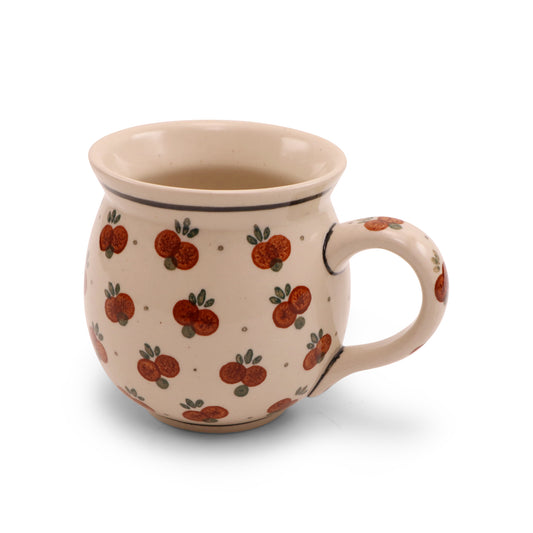 12oz Belly Mug. Pattern: Brownberry