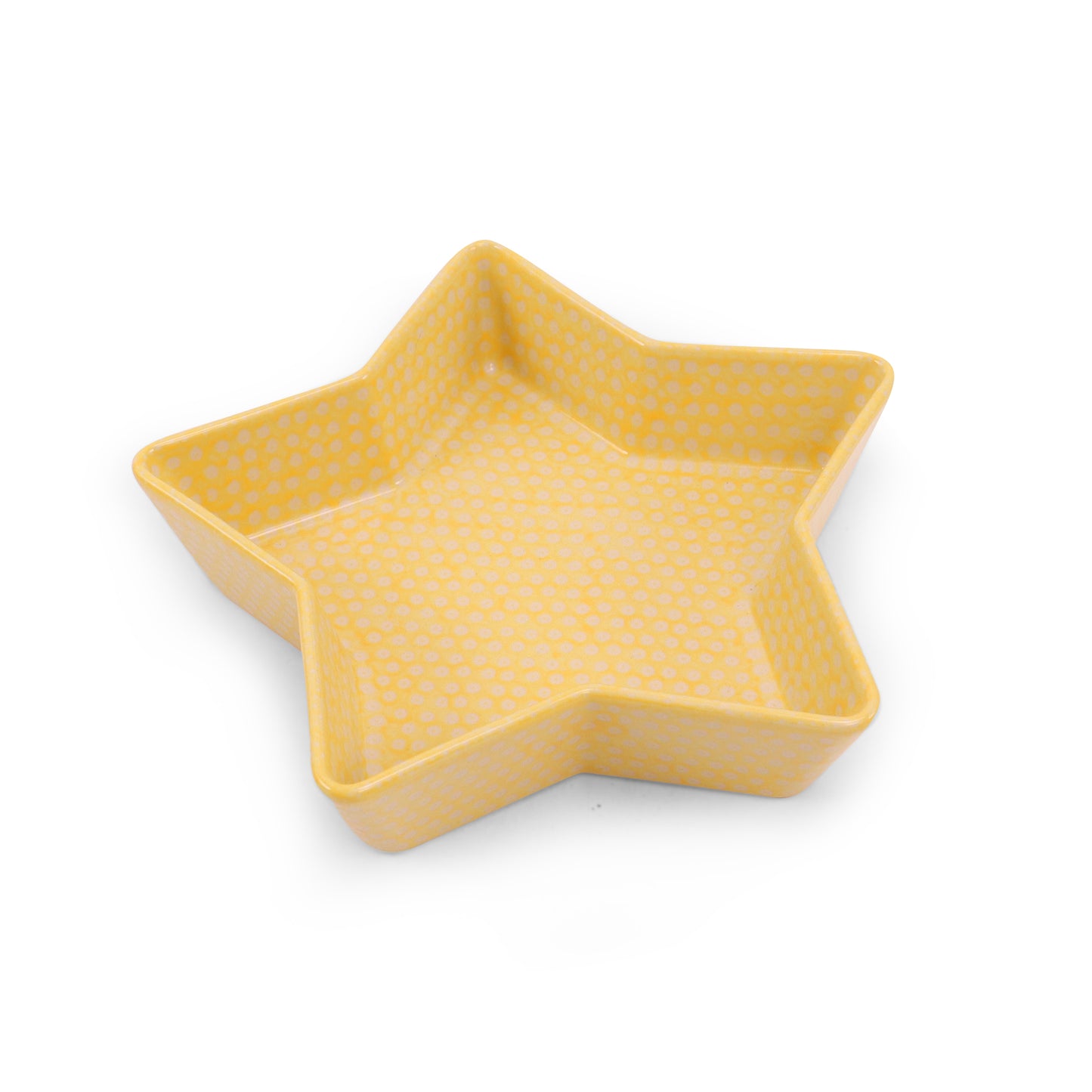 9.5" Star Bowl. Pattern: Yellow