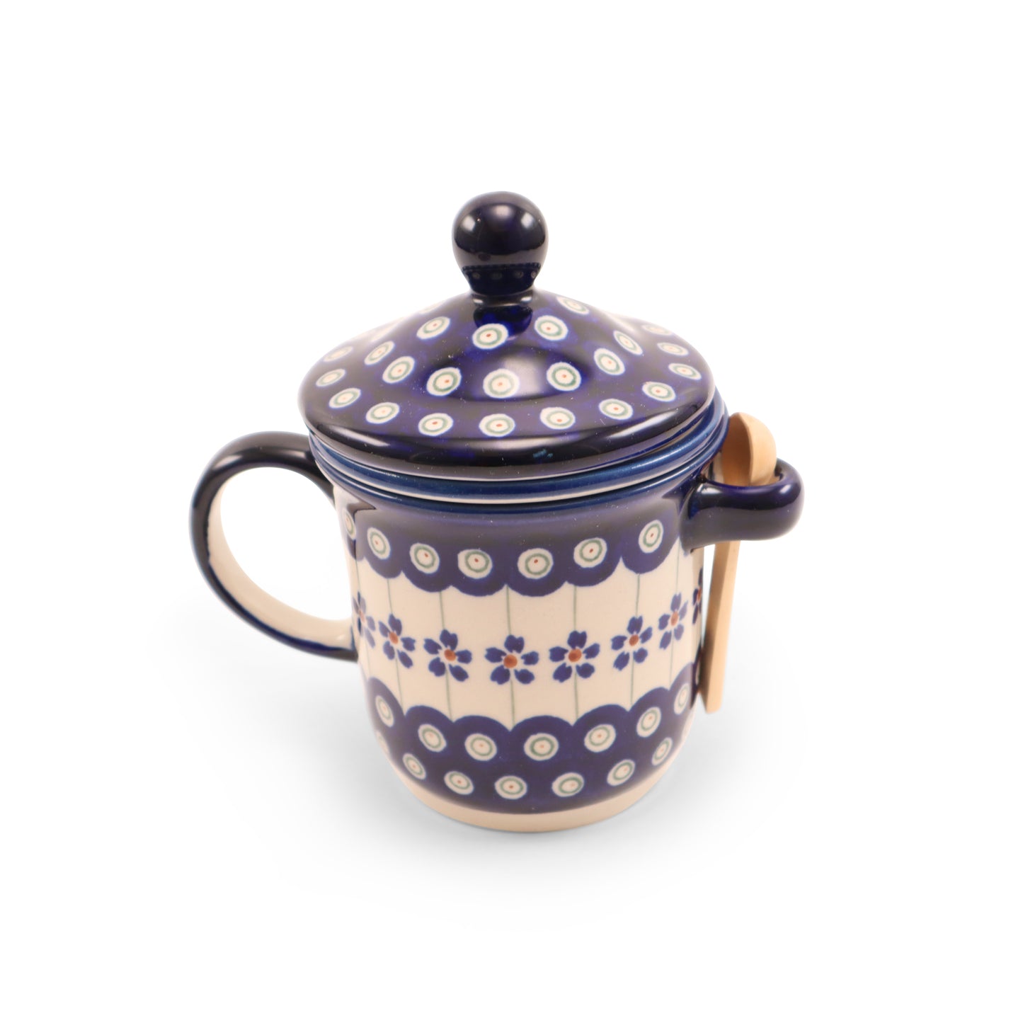 10oz Brewing Cup. Pattern: Flowering Peacock