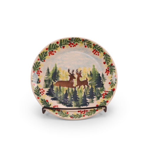 7.5" Dessert Plate. Pattern: Big Bucks