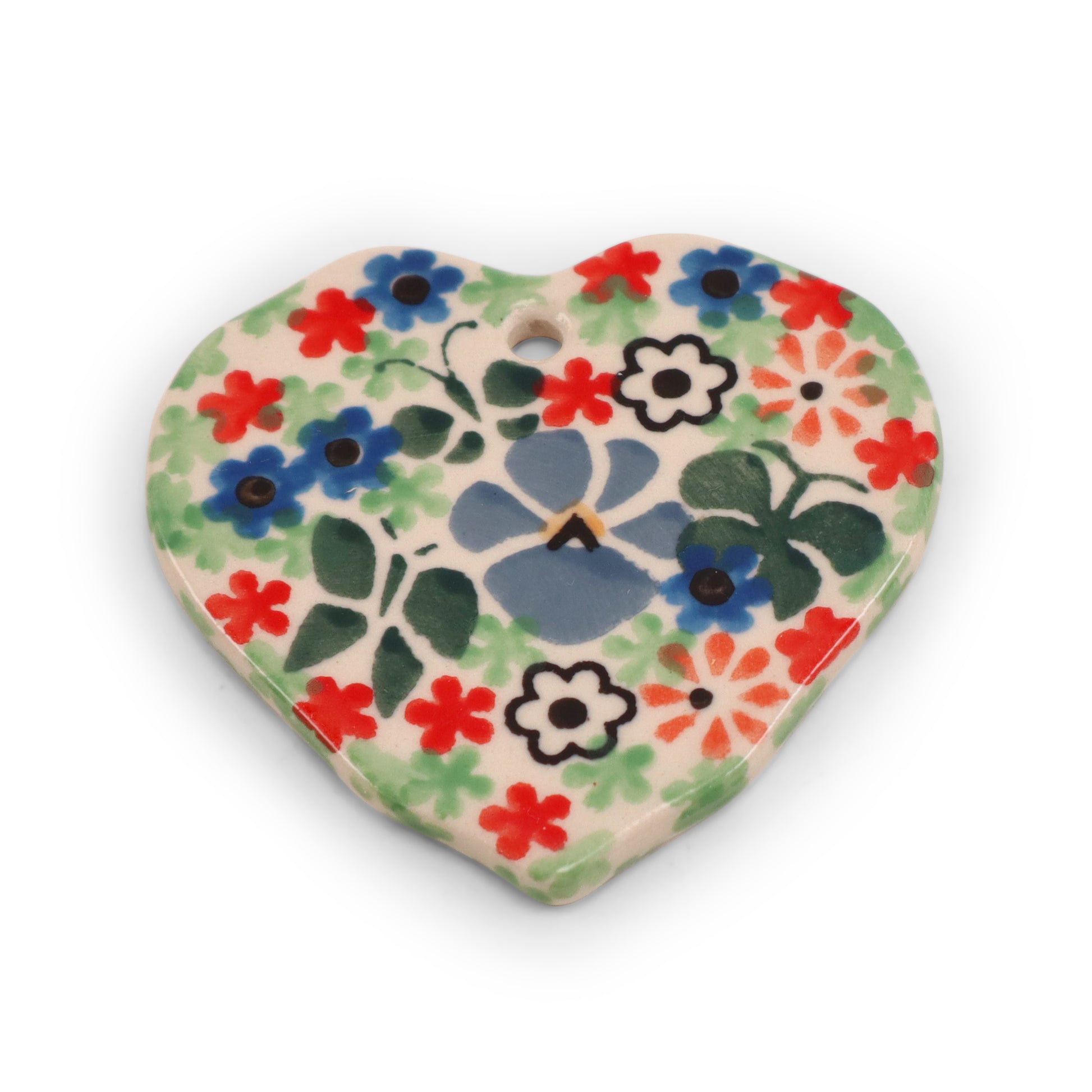 3"x2.5" Heart Pendant. Pattern: A