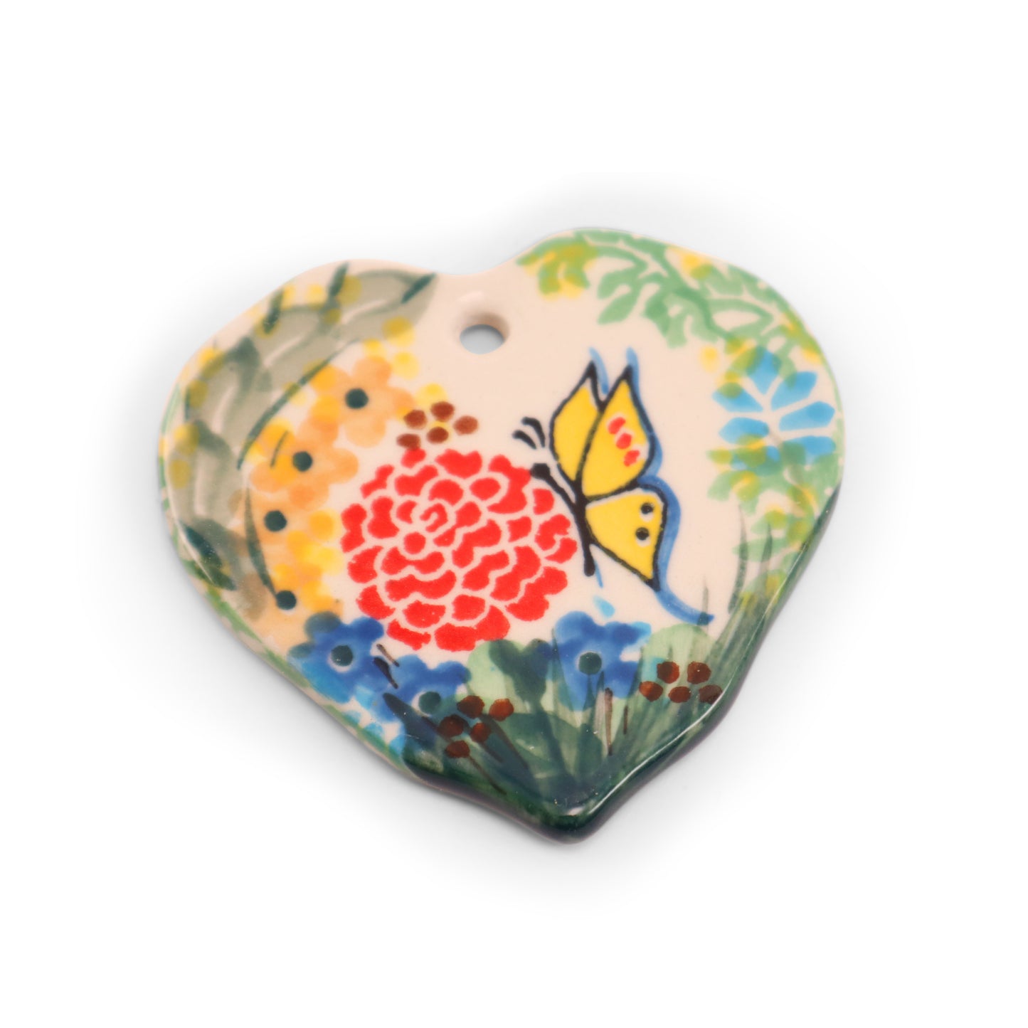 3"x2.5" Heart Pendant. Pattern: E