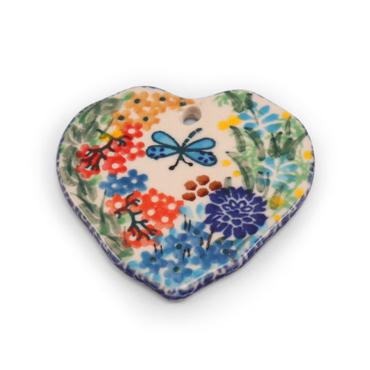 3"x2.5" Heart Pendant. Pattern: F