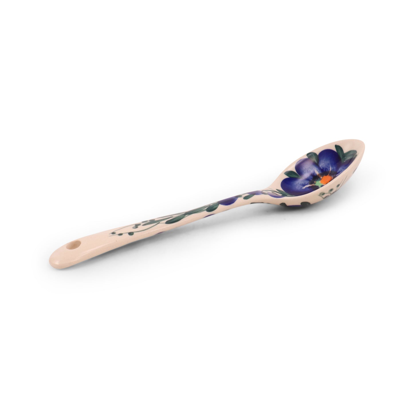 8" Spoon. Pattern: Blue Flower