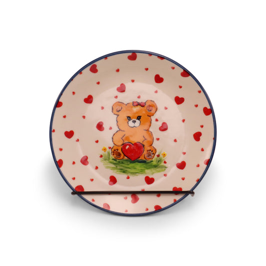 7.5" Dessert Plate LE. Pattern: I Love Bear