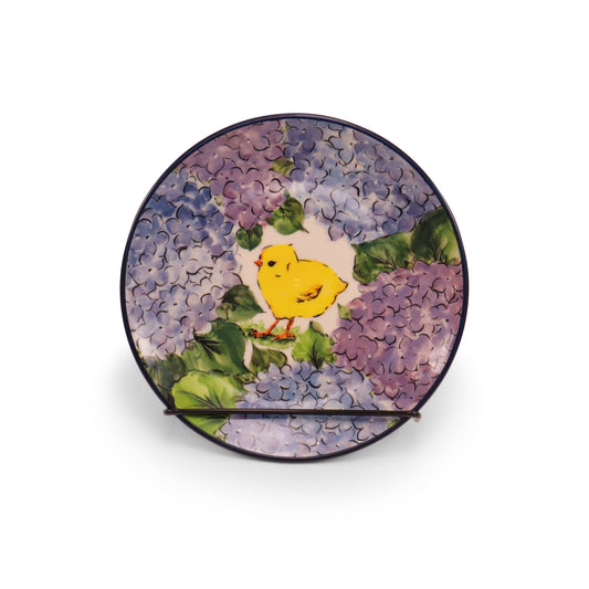 7.5" Dessert Plate 2Q LE. Pattern: Hydrangea Chick