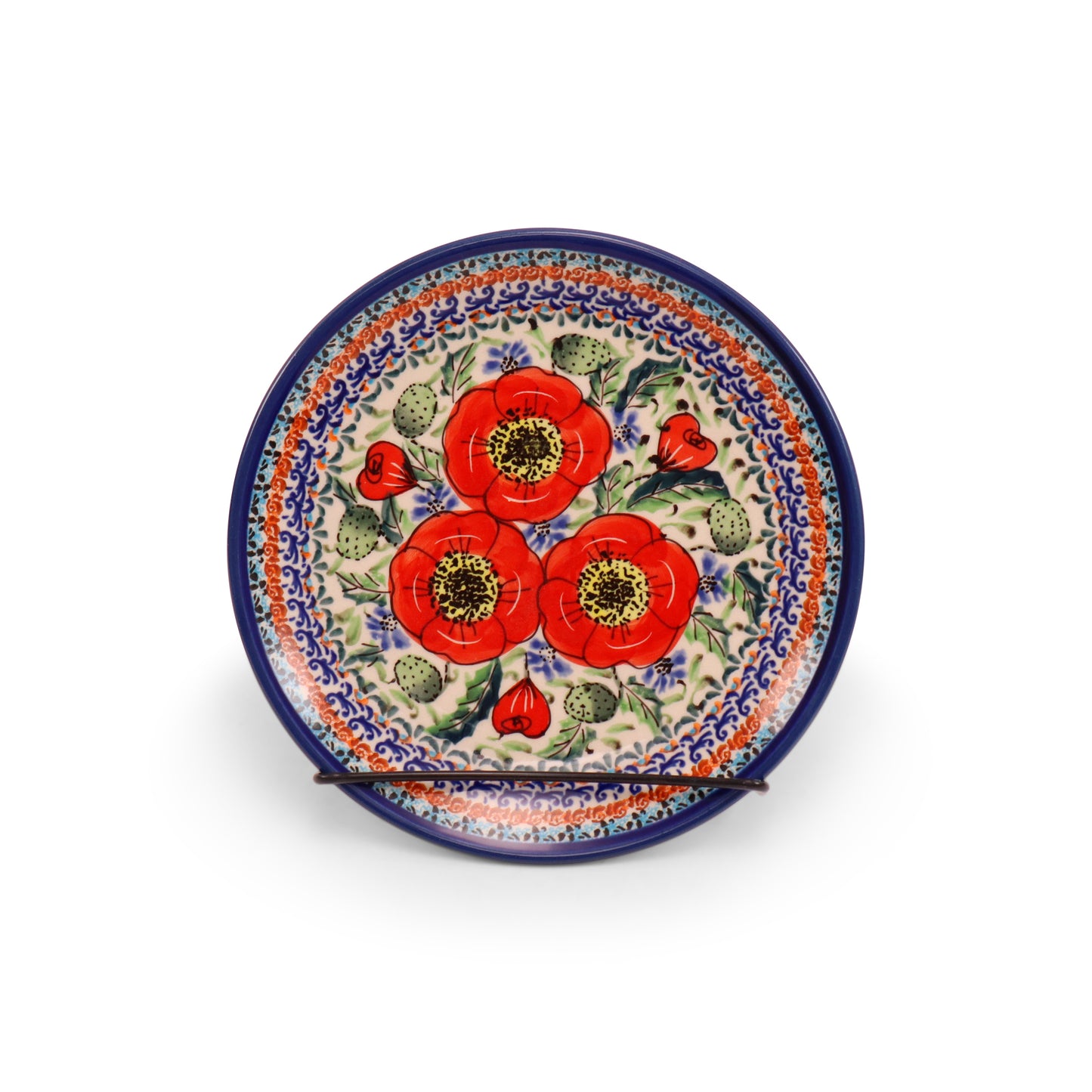 8" Dessert Plate. Pattern: Country Poppy