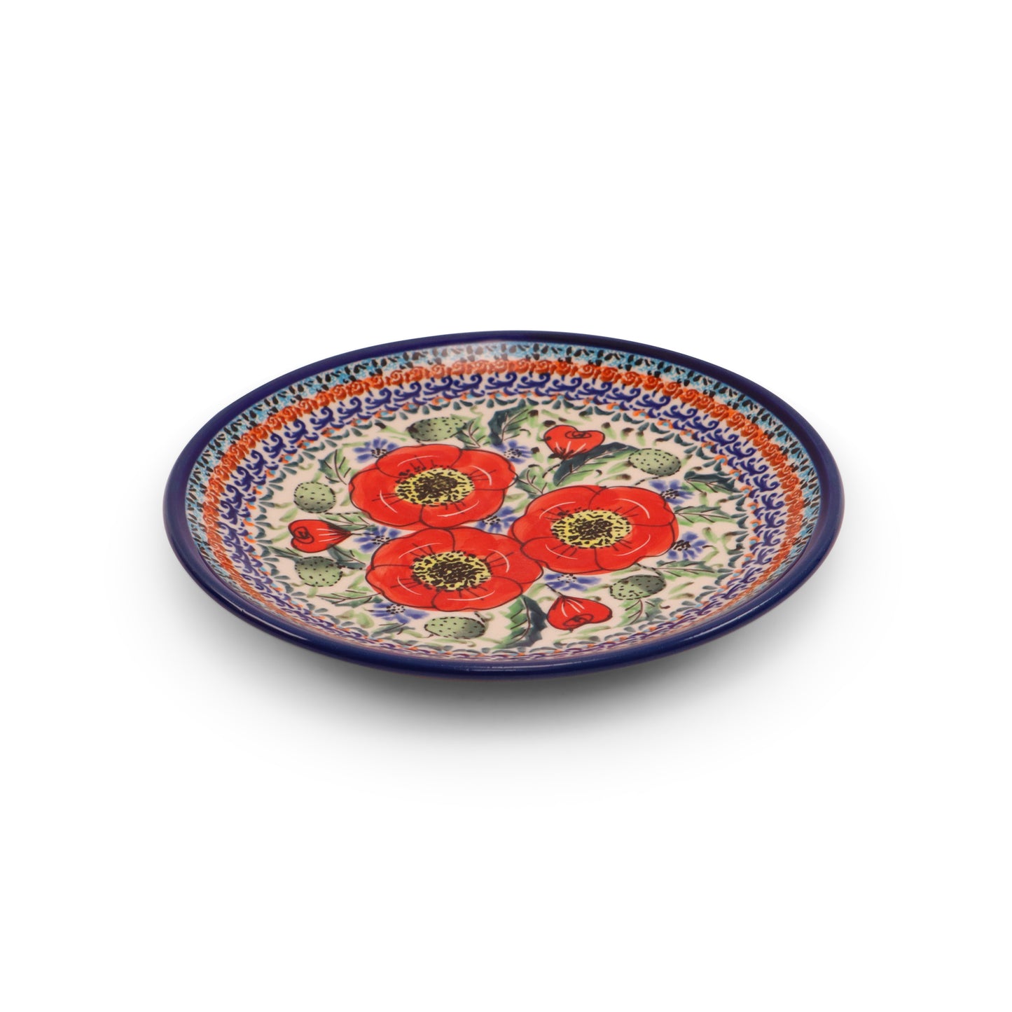 8" Dessert Plate. Pattern: Country Poppy