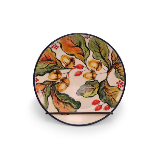 7.5" Dessert Plate. Pattern: Oak Leaf