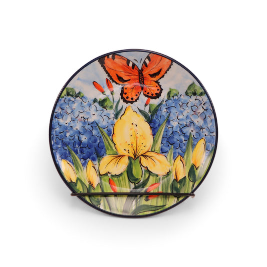 7.5" Dessert Plate LE. Pattern: Iris Bouquet