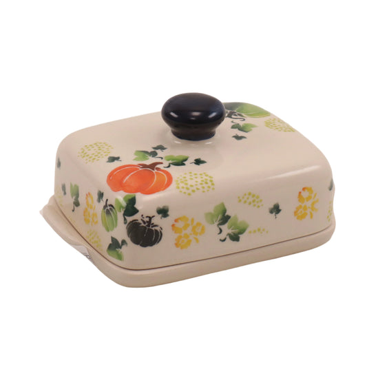 6"x4" Butter Dish 2Q. Pattern: Spooky Scene