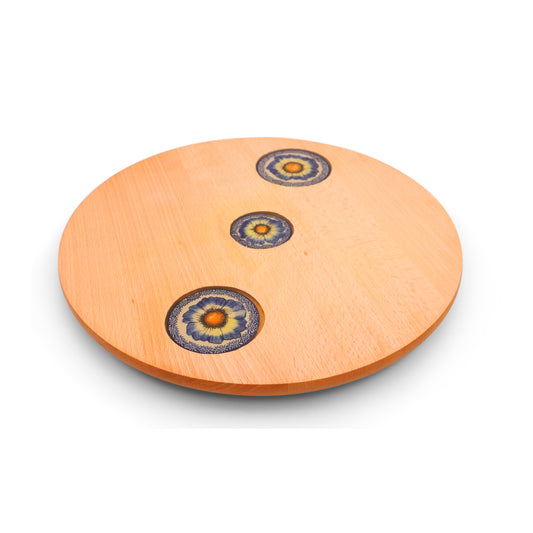 15" Lazy Susan 2Q. Pattern: Denim