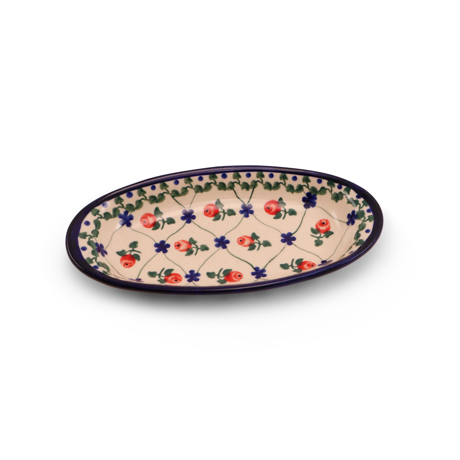 7"x3.5" Oval Tray. Pattern: 063