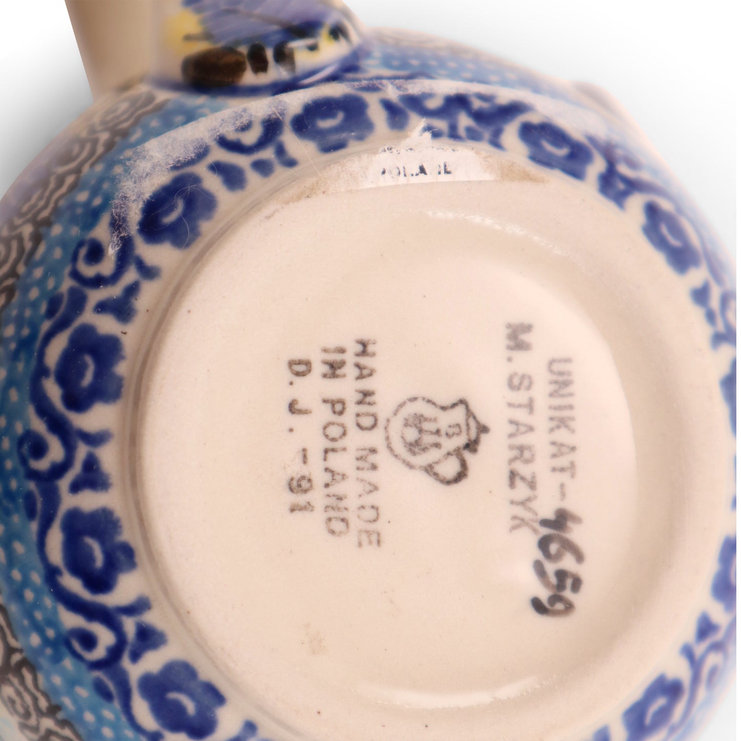 8oz Belly Mug. Pattern: Kim's Love