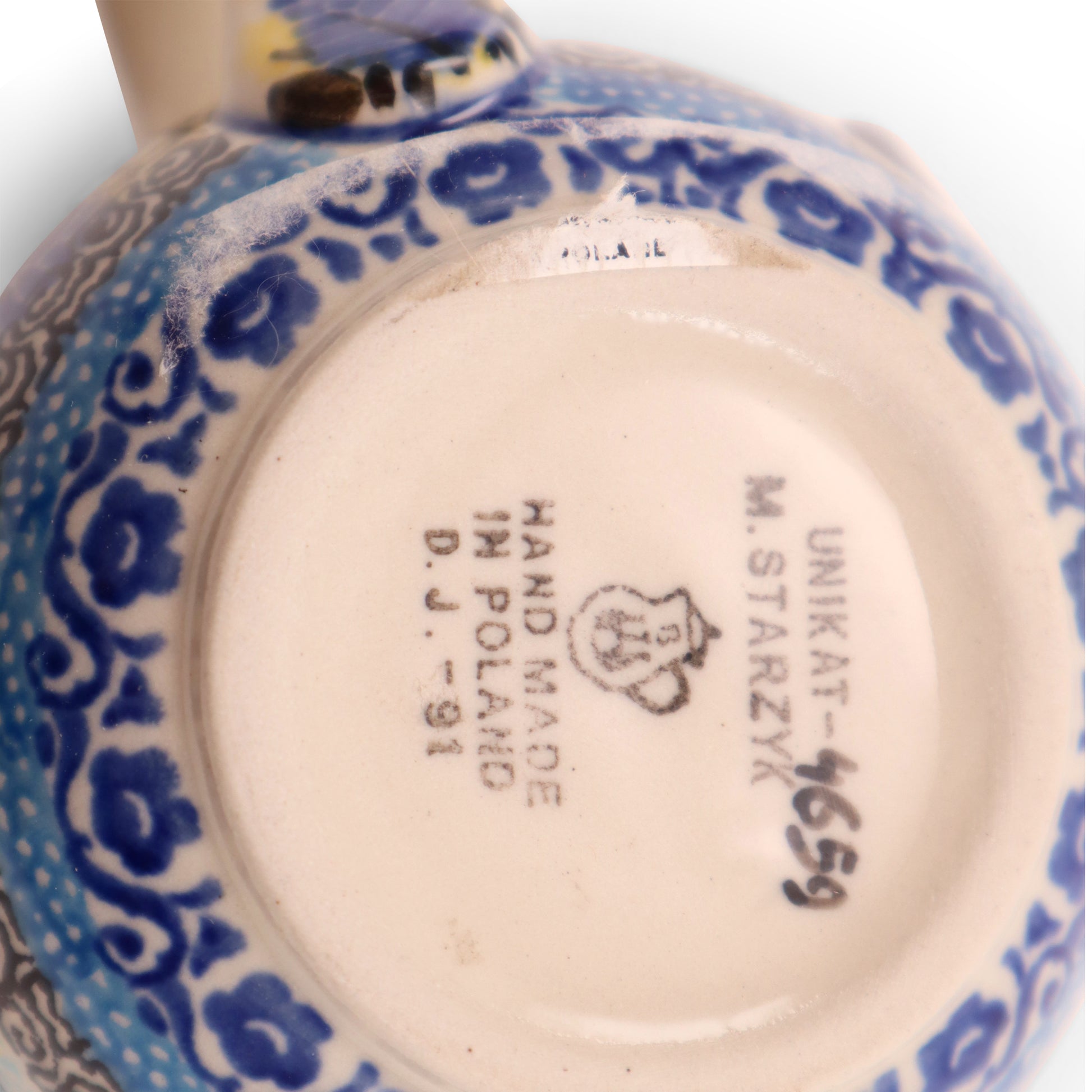 8oz Belly Mug. Pattern: Kim's Love