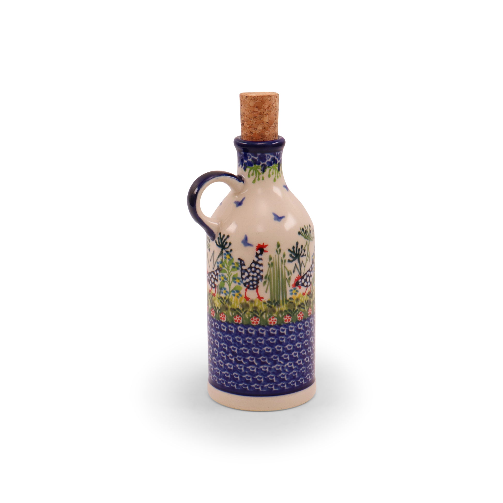 Oil Bottle 12oz. Pattern: Polish Chicken