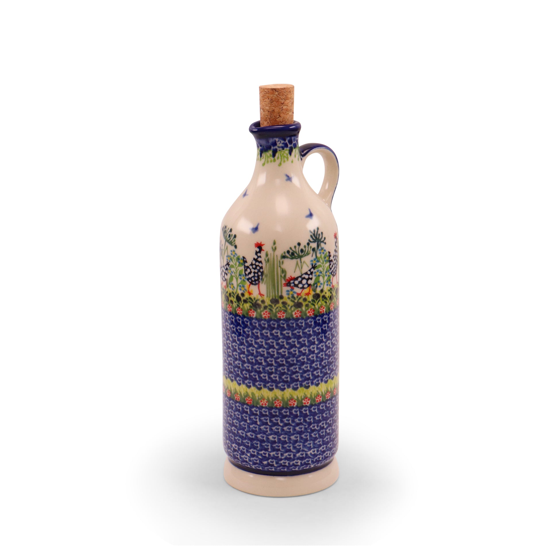 Oil Bottle 20oz. Pattern: Polish Chicken