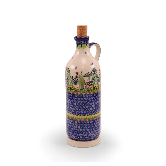 Oil Bottle 20oz. Pattern: Polish Chicken