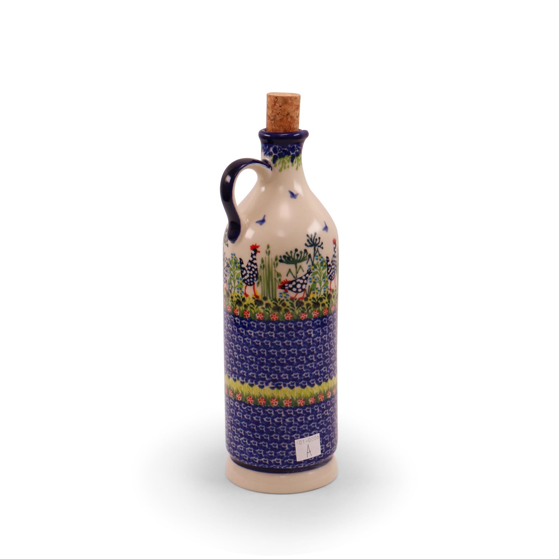 Oil Bottle 20oz. Pattern: Polish Chicken