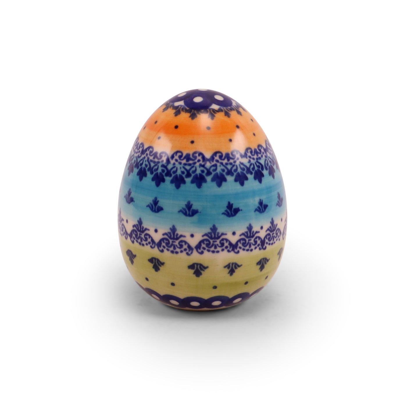 4" Medium Ceramic Egg. Pattern: Art A