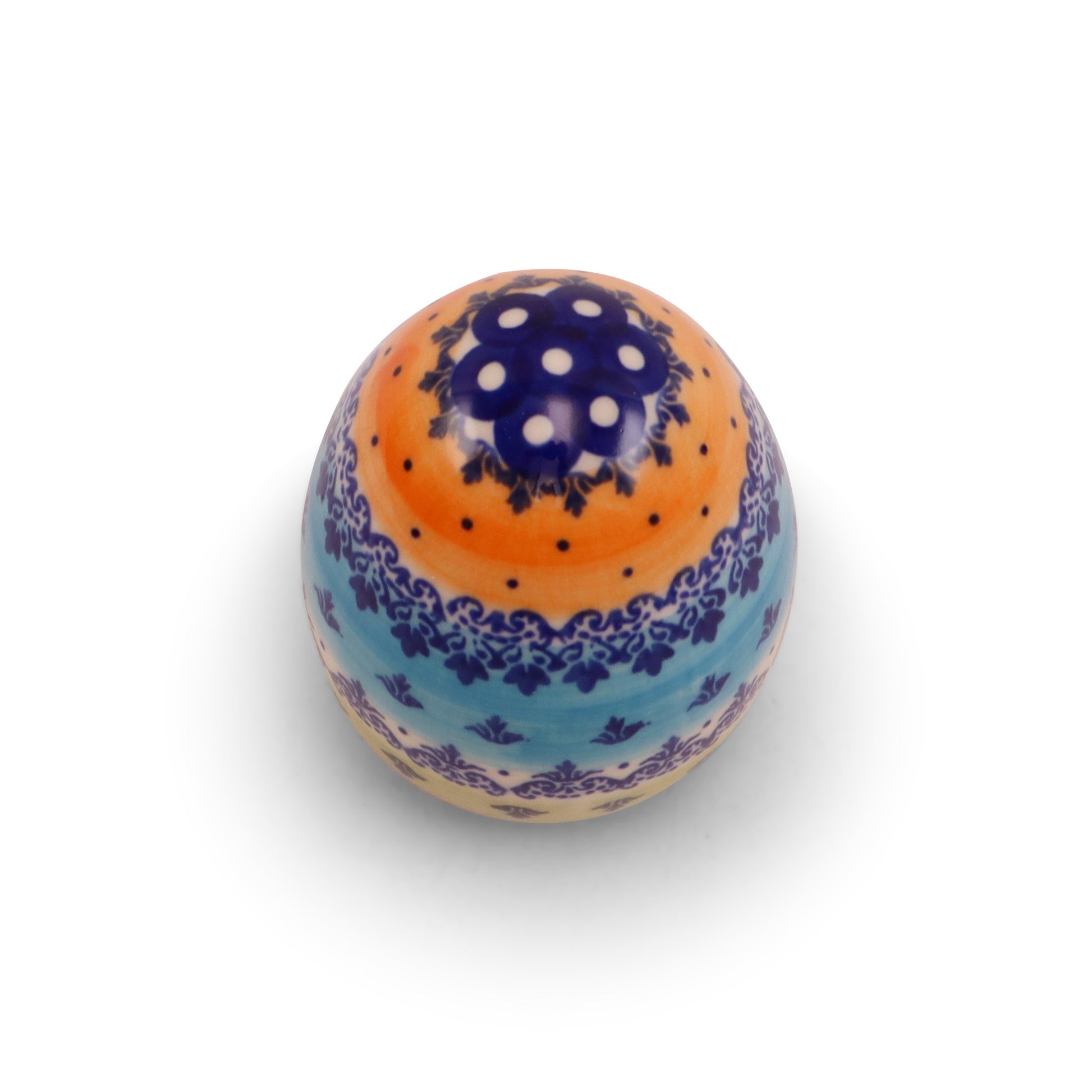 4" Medium Ceramic Egg. Pattern: Art A