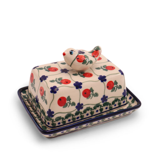 4.5"x3.5" Butter Dish 2Q. Pattern: 063R