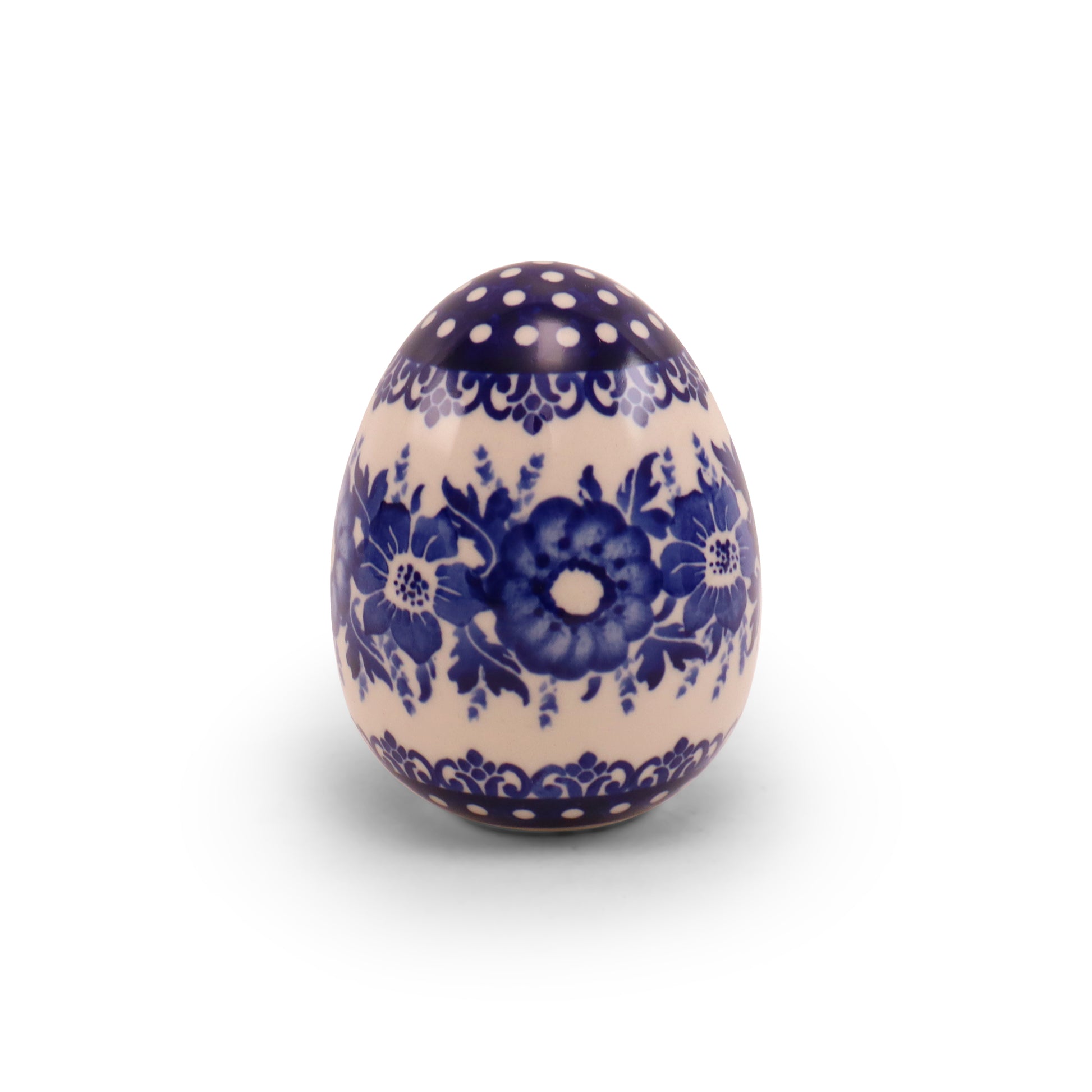 4" Medium Ceramic Egg. Pattern: Art B