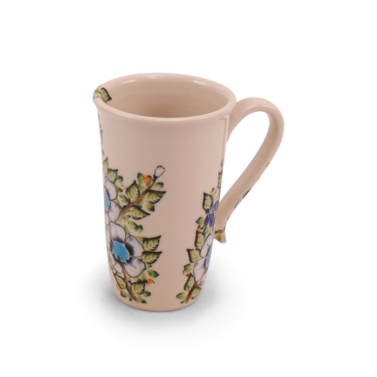 12oz Latte Mug. Pattern: Sweet Jasmine
