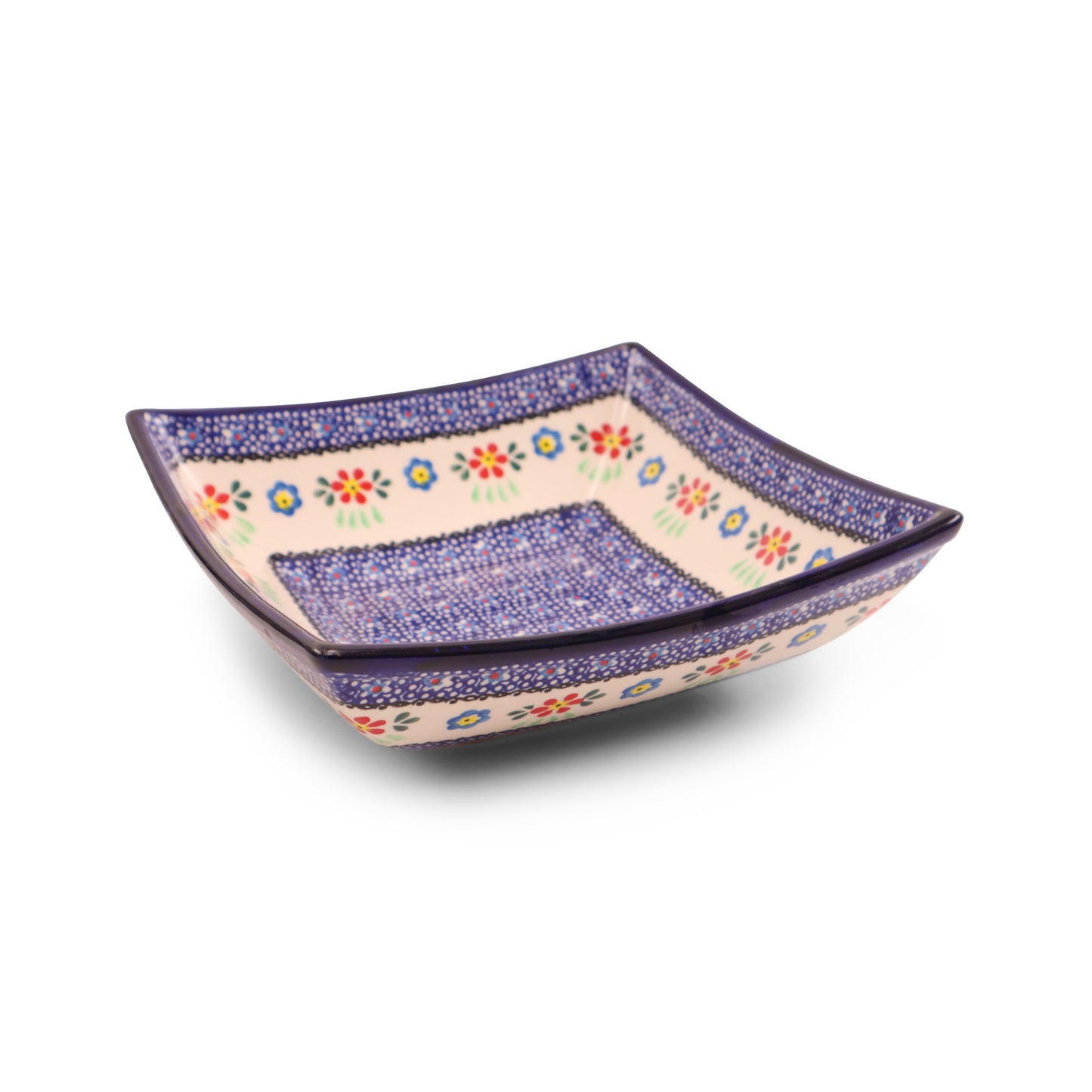 8"x8" Horn Bowl 2Q. Pattern: 085