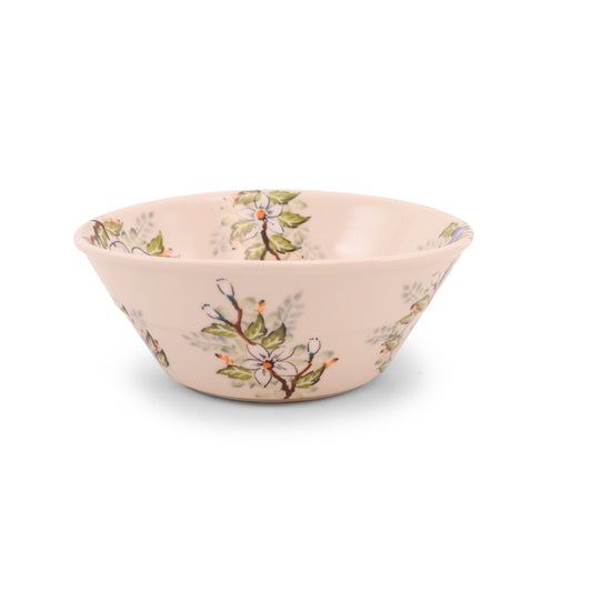 7" Tulip Bowl. Pattern: Sweet Jasmine