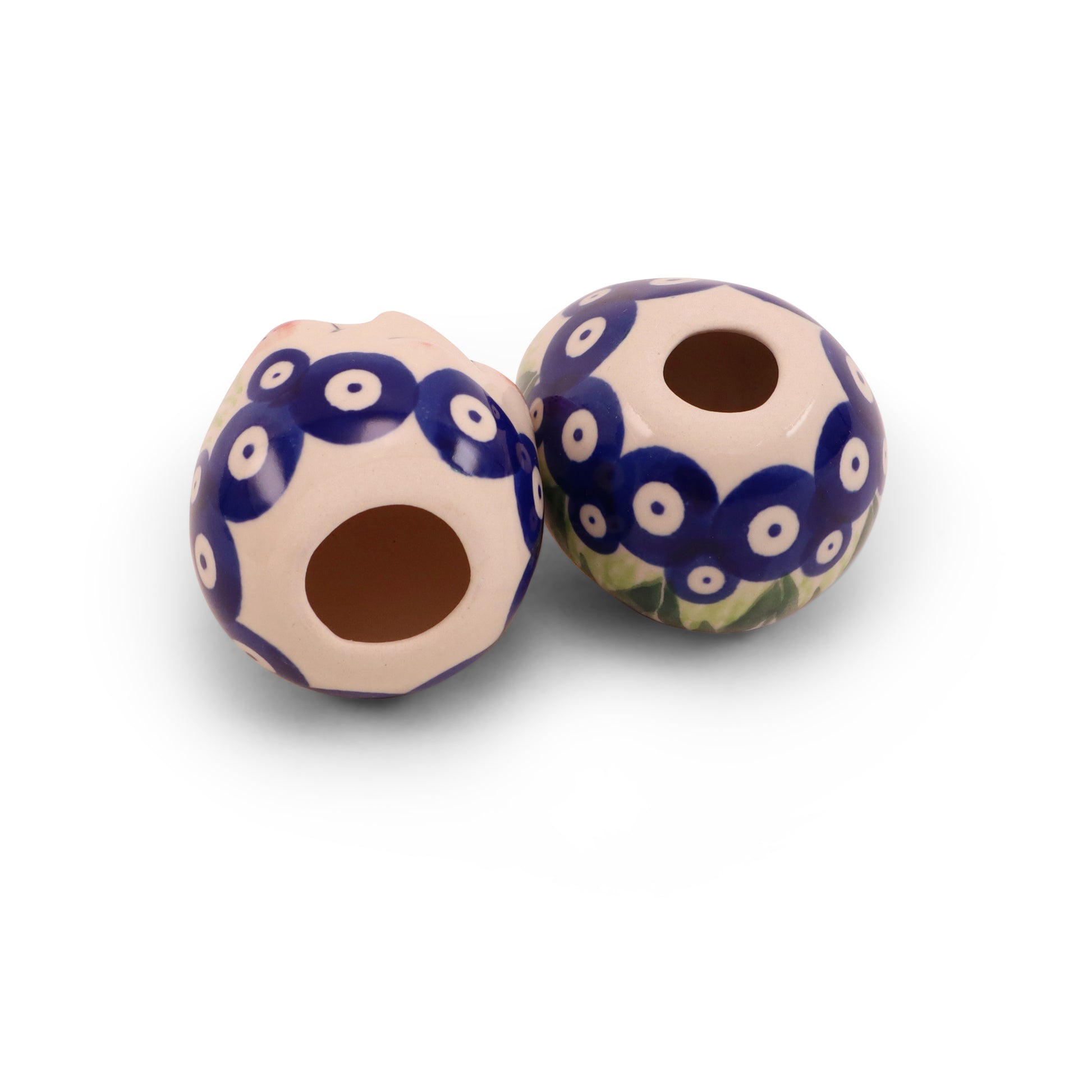3" Egg Friends Figurine A Set of 2. Pattern: Tulip Time