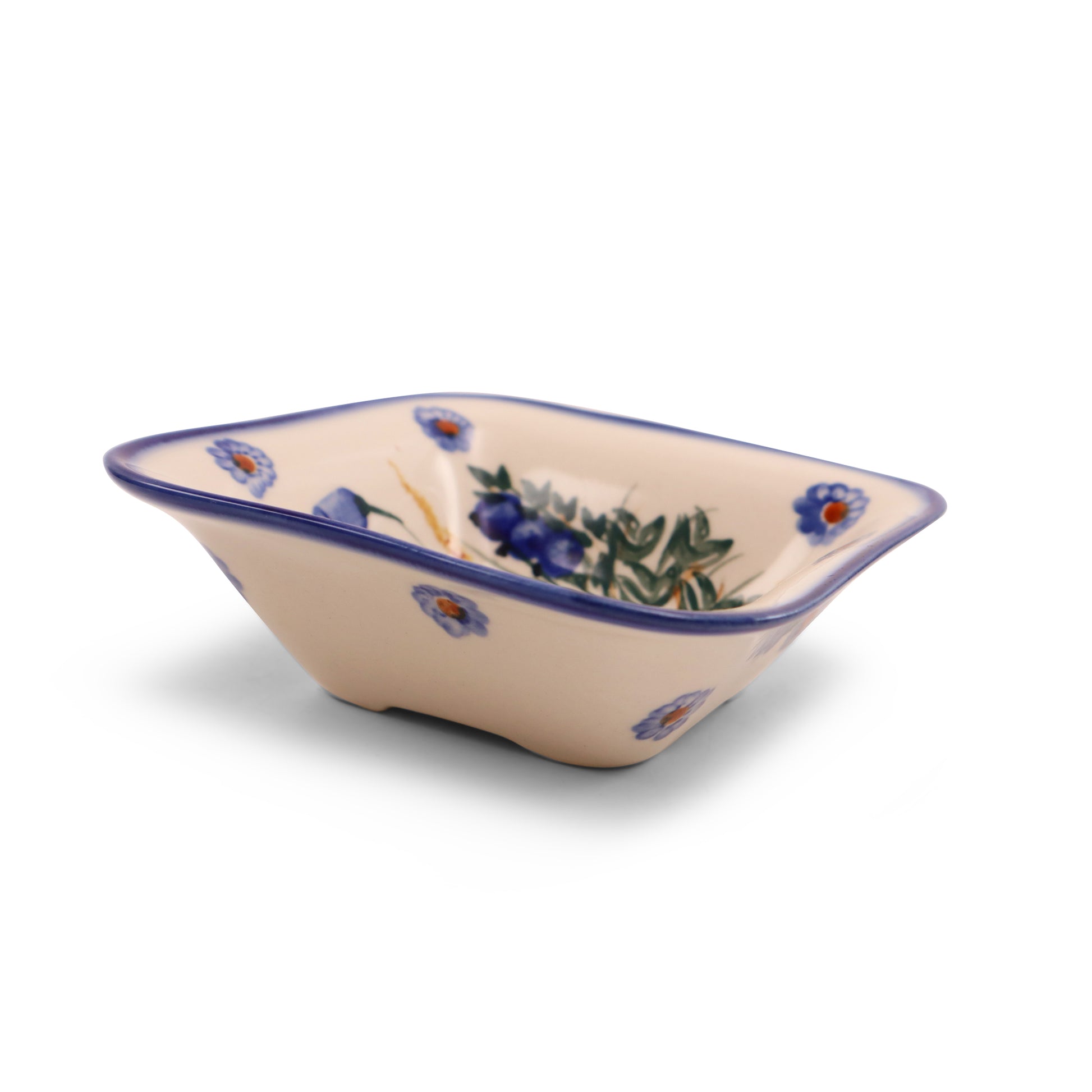 5"x5"x1.5" Square Bowl. Pattern: Lilly of the Valley