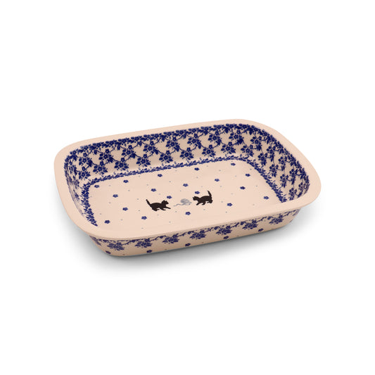 12"x9"x2" Rectangular Baker 2Q Pattern: Play With Kitty