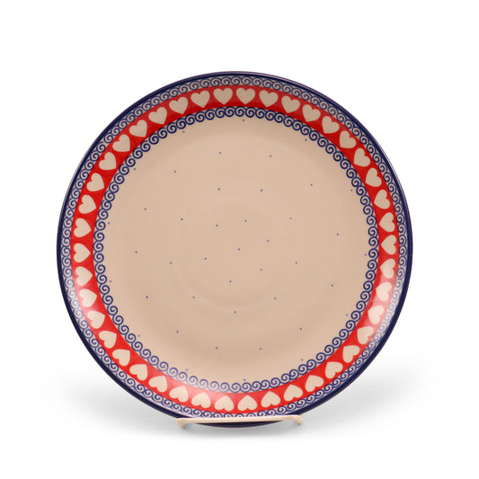 10.5" Dinner Plate. Pattern: Heart to Heart