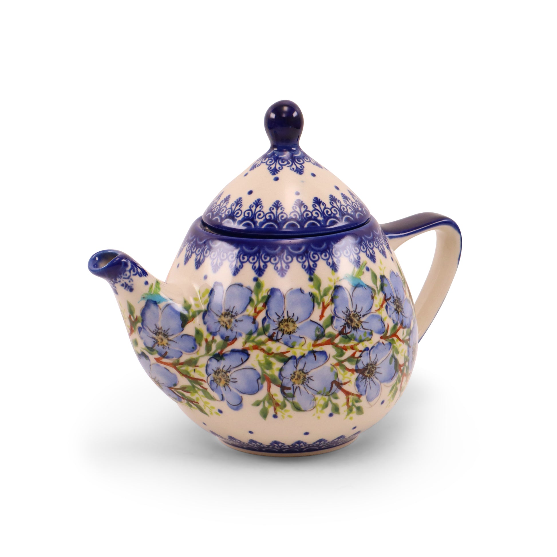 38oz Teapot . Pattern: Sapphire Blossom