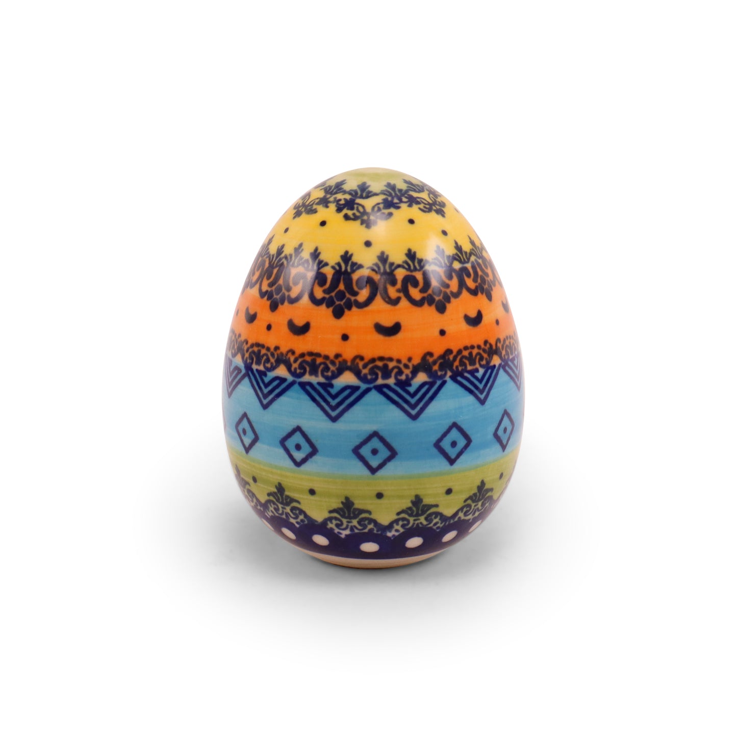 4" Medium Ceramic Egg. Pattern: LE A