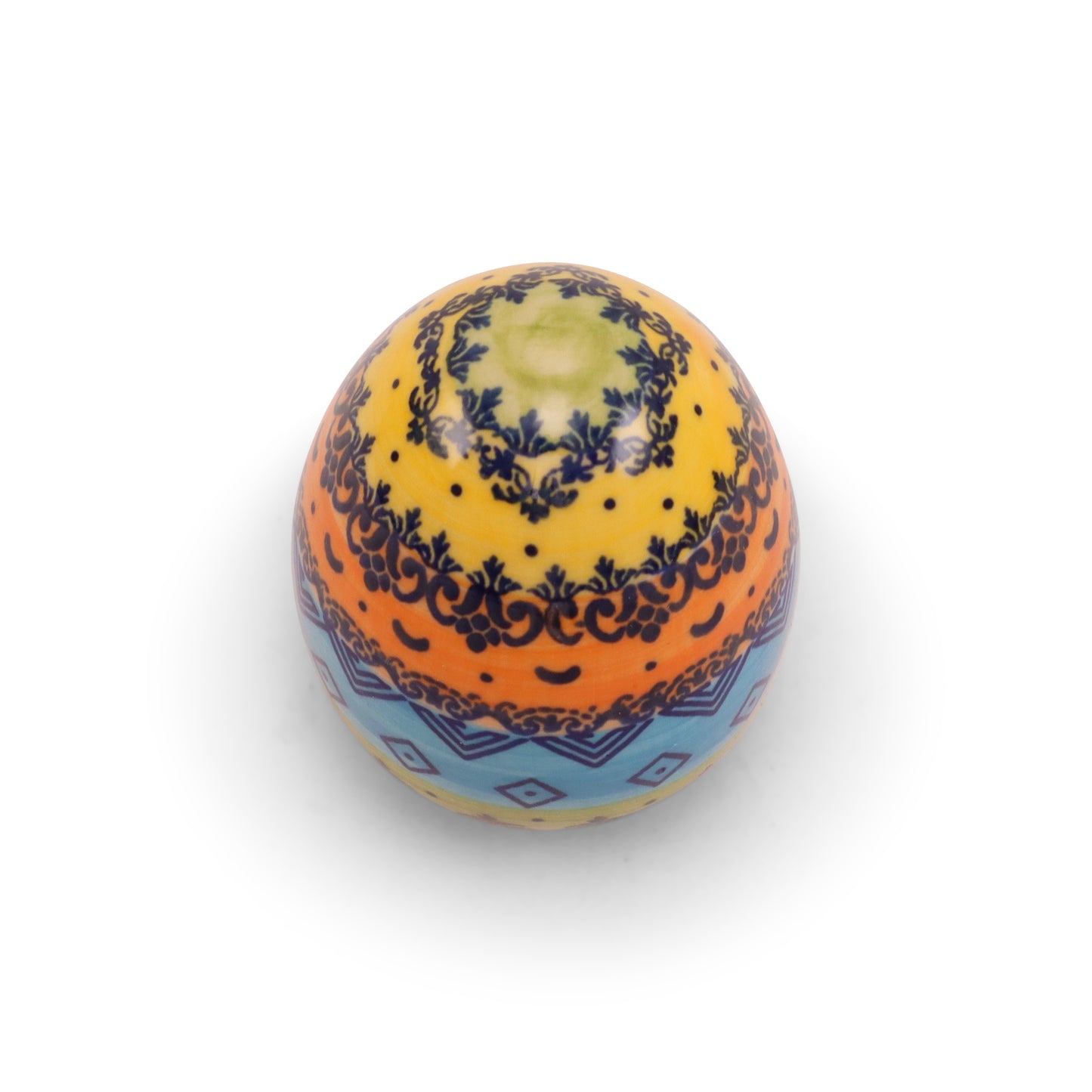 4" Medium Ceramic Egg. Pattern: LE A