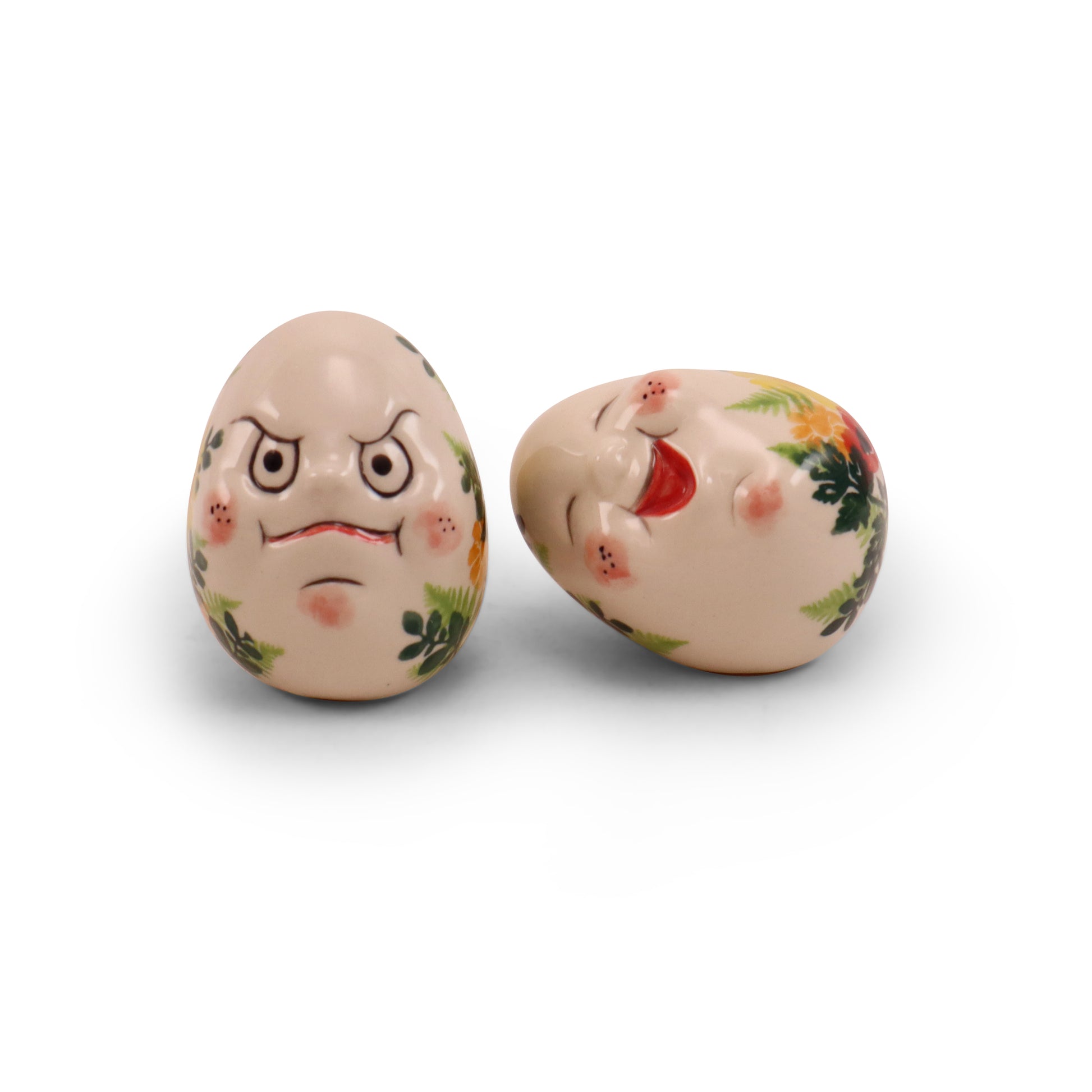 3" Egg Friends Figurine A Set of 2. Pattern: Lato