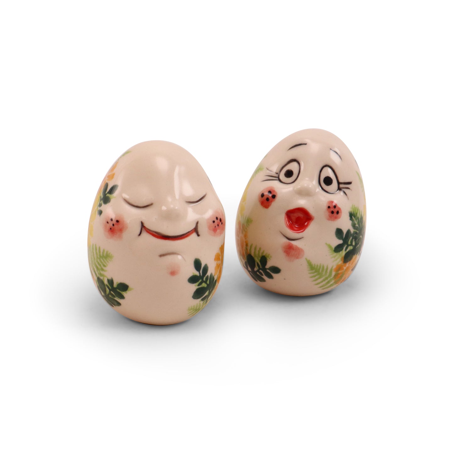 3" Egg Friend Figurine B Set of 2. Pattern: Lato