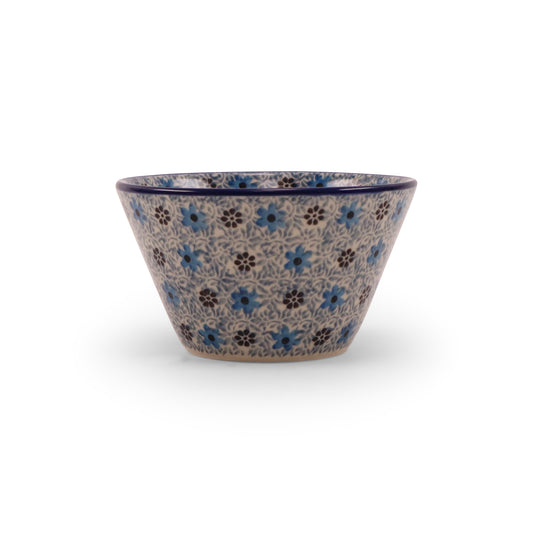 4" Conical Bowl. Pattern: The Blues